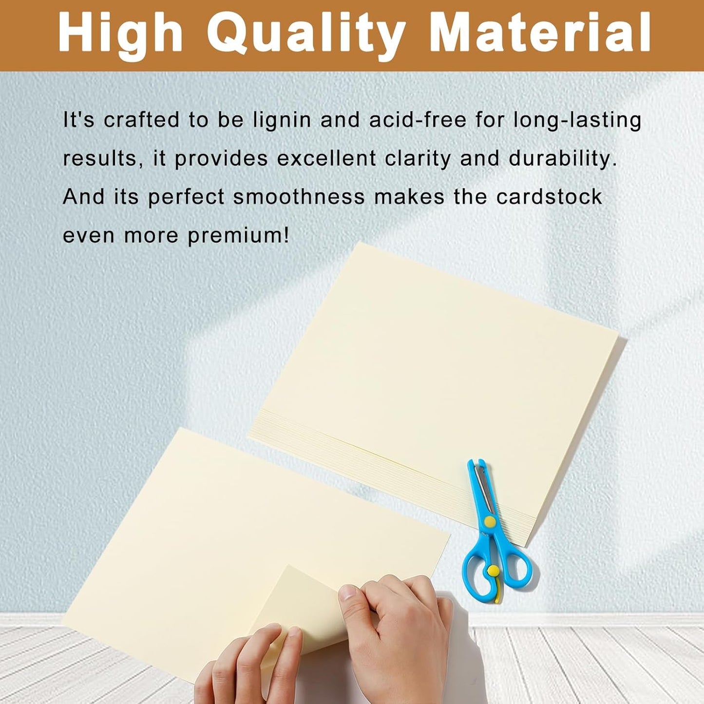 28 Sheets Cream Cardstock 8.5 x 11 Ivory Paper, 250gsm/92lb Off White Card Stock Printer Paper for DIY Cards, Business Cards, Invitations, Menus, Certificates, School Crafting