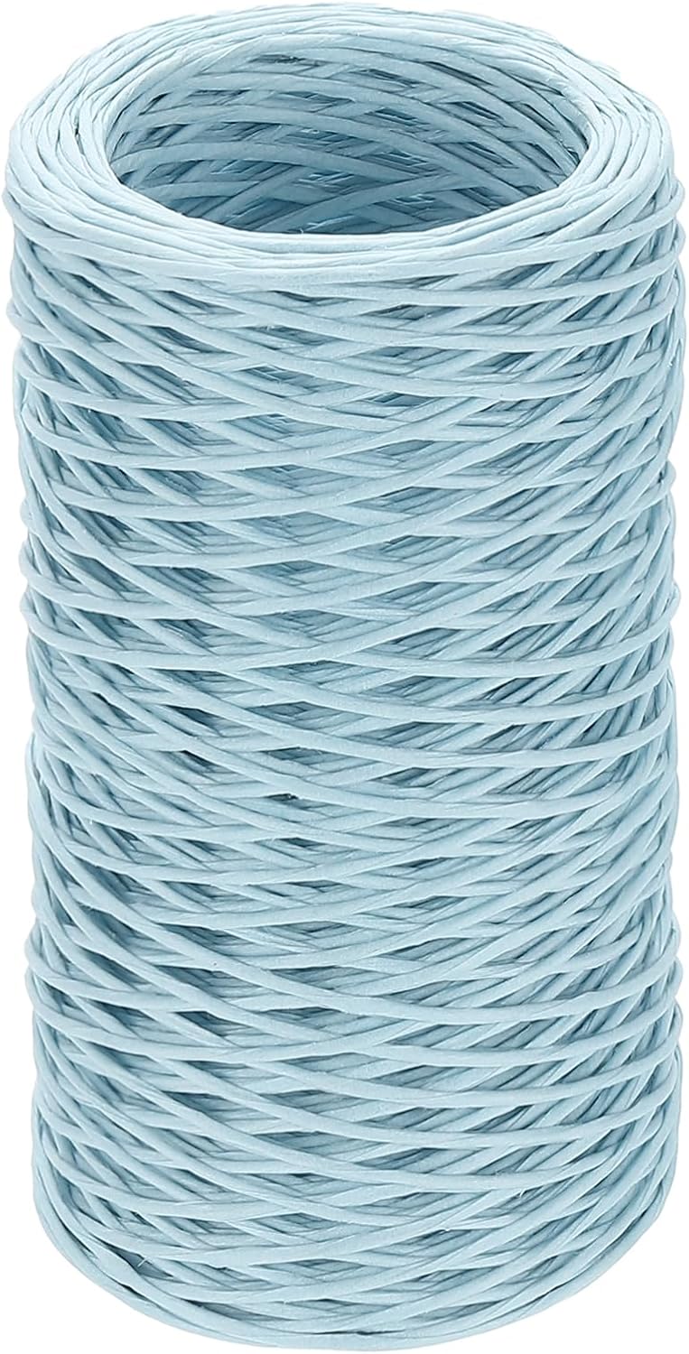uxcell 164 Feet Floral Wire, 1mm Vine Bind Wire for DIY Crafts Flower Bouquet Christmas Wreaths Blue