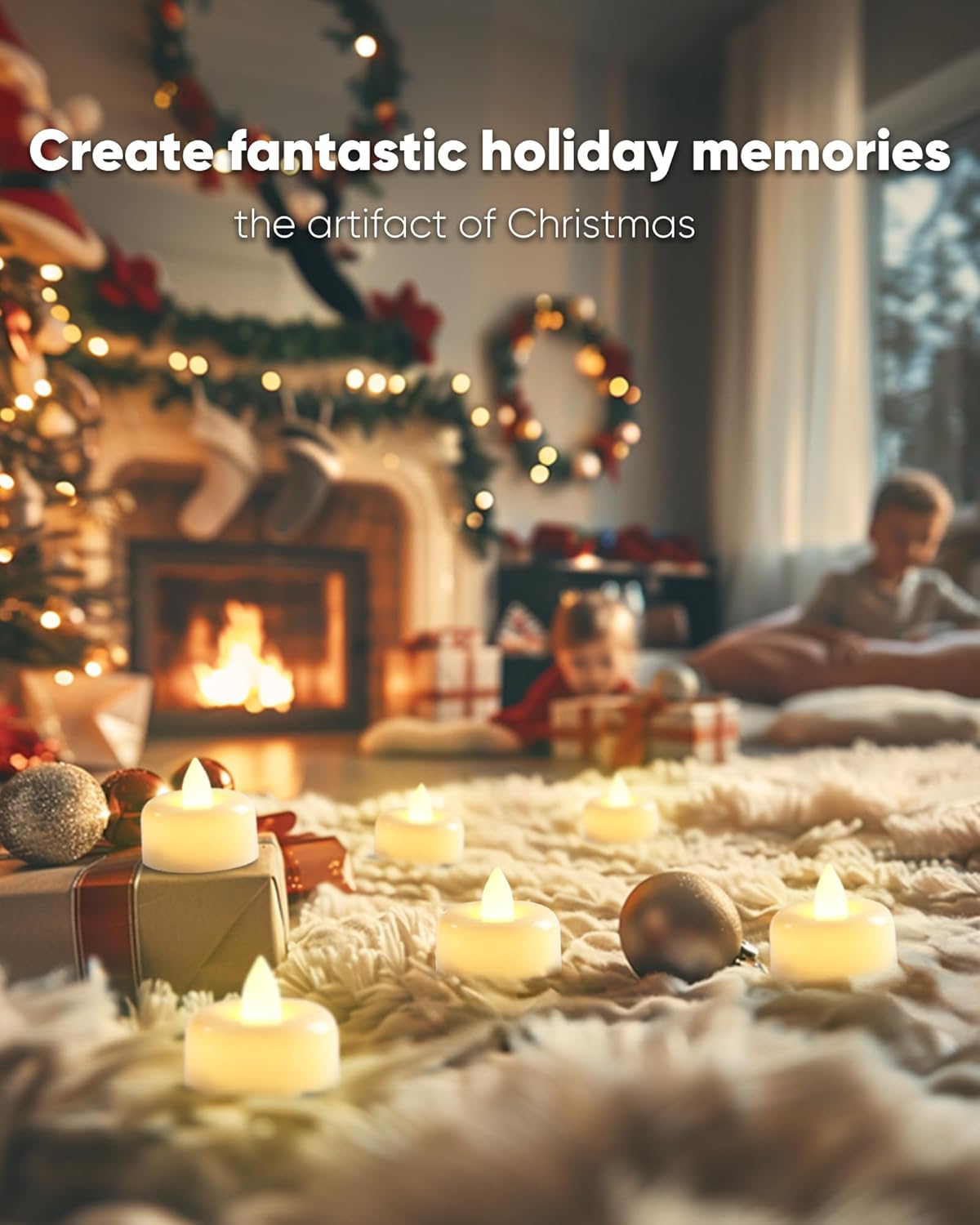 Amagic 12 Pack Remote Candles, Tea Lights with Timer, 400+Hours Flickering Flameless Battery Operated LED TeaLights Candles with Remote for Table Centerpieces, Home Decor, Wedding, Party (White)