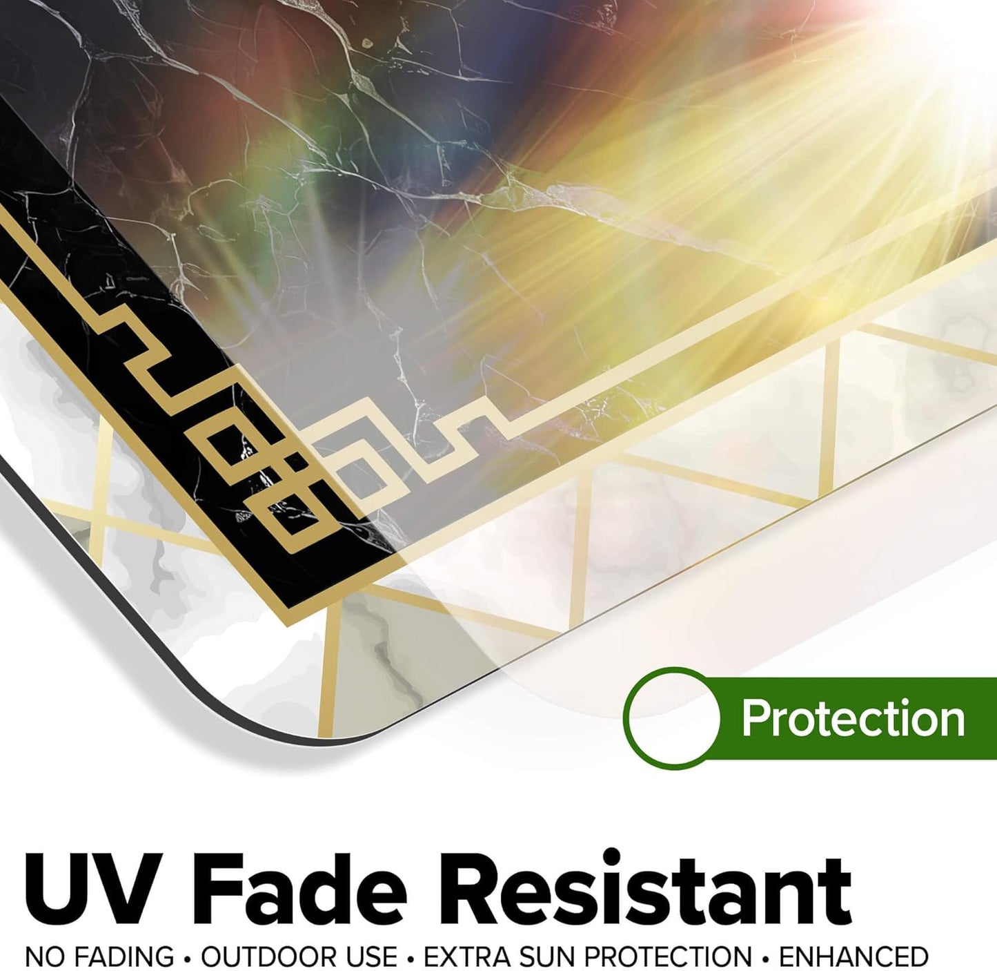 Custom Sign, Custom Street Sign, 11 Font Colors, 13 Font Styles, 4 Hole Options, 22 Sizes, 36x48 Inches, Rust Free DiBound, Fade Resistant, Made in USA by My Sign Center (Marble Tile)