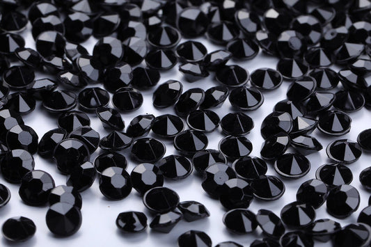 5000 pcs/Pack Wedding Table Scatter Confetti Crystals Acrylic Diamonds 6 mm Rhinestones for Wedding, Bridal Shower, Vase Beads Decorations (6mm, Black)