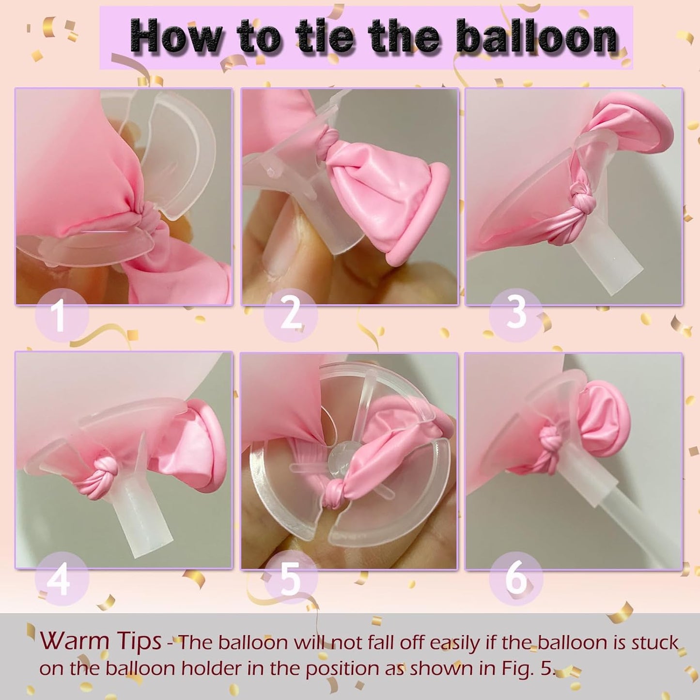 Balloon Column Kit Set of 2 With Confetti Balloons Included - with Base, and Pole,Balloon Tower Backdrop Decoration for Wedding, Baby Shower, Birthday Party, Bridal Shower(Metallic Blue Gold)