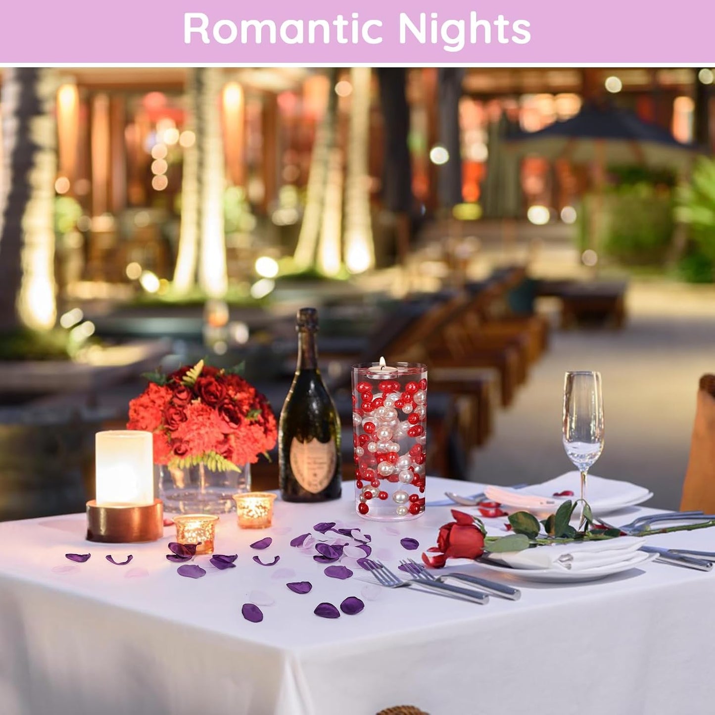 Suream Purple Silk Flower Petals for Wedding, 600 Pcs Flower Girl Petals for Decoration, Silk Rose Petals for Bridal Shower Wedding Aisle Table Centerpieces Reception Tables Romantic Night Decoration