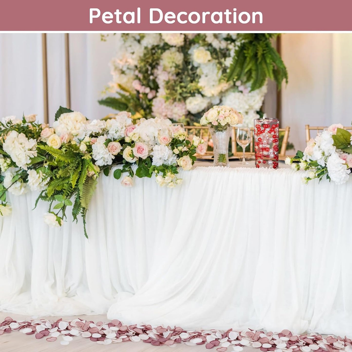 Suream 600 Pieces Silk Flowers Petals, Blush Pink Faux Flowers Petals for Flower Girl Basket, Fake Petals for Wedding Accessories, Romantic Dinner Table Centerpieces Bridal Shower Party Decor