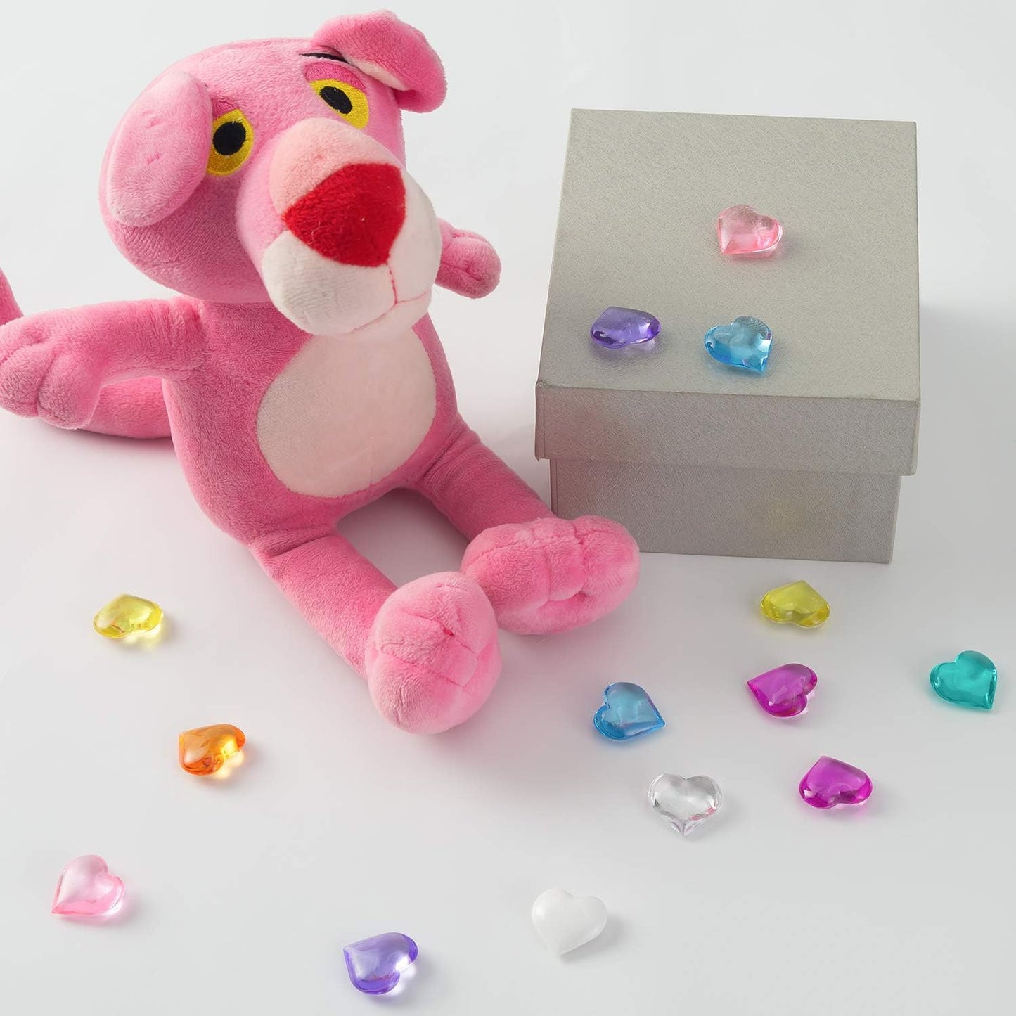 Acrylic Hearts Shaped Crystals Gems Light Royal Blue for Table Scatter, Valentine's Day, Wedding, Artwork, Birthday Party Decoration, Favor Vase Filler (150 Pieces)