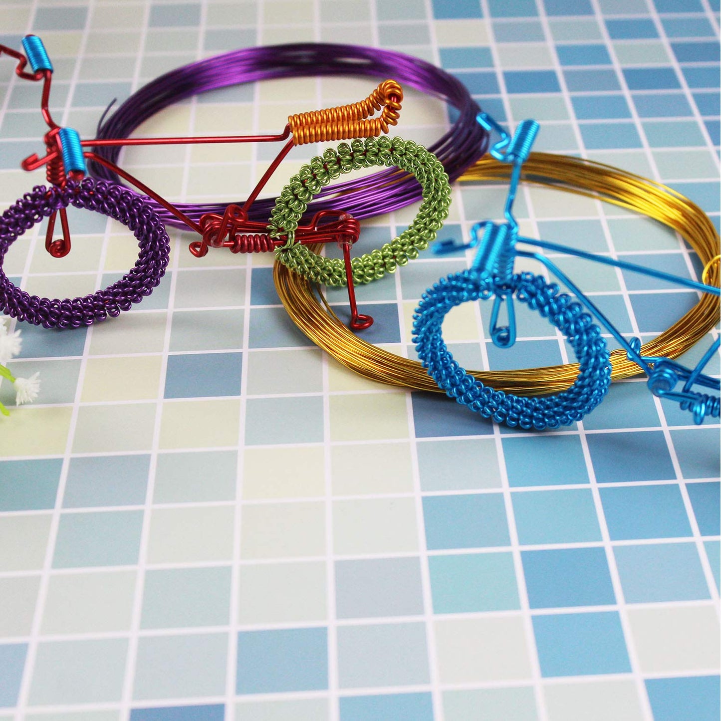 14 Rolls Colored Aluminum Craft Wire, 459 Feet 1mm Flexible Metal Artistic Floral Jewelry Beading Wire for DIY Jewelry Craft Making, Each Roll 32.8 Feet, 14 Colors