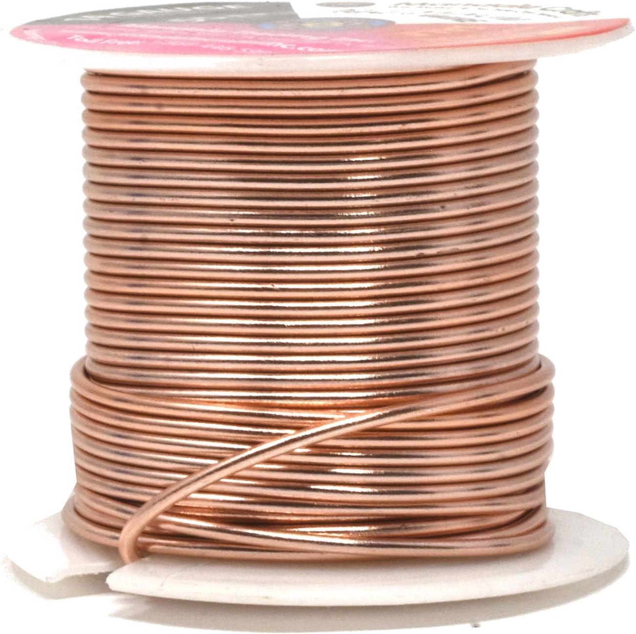 Mandala Crafts 14 Gauge Anodized Aluminum Craft Wire for Jewelry Making – 330 FT Colored Flexible Silver Copper Gold True Blue Purple Pink Wire - Bendable for Bonsai Armature Crafting Sculpting