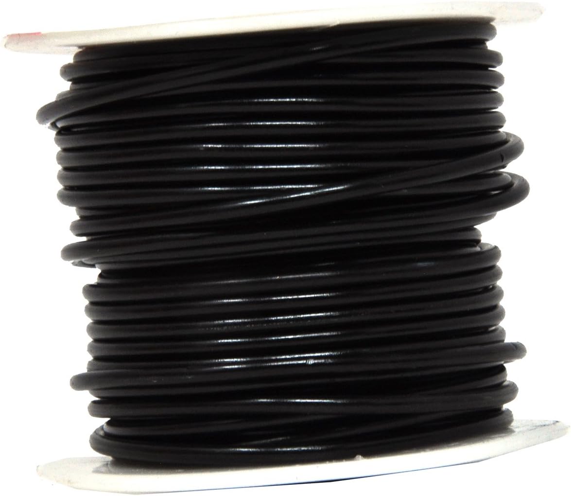 Mandala Crafts 12 Gauge Anodized Aluminum Craft Wire for Jewelry Making - 276 FT Colored Flexible Silver Copper Black Pink Ice Blue Red Wire - Bendable for Bonsai Armature Crafting Sculpting