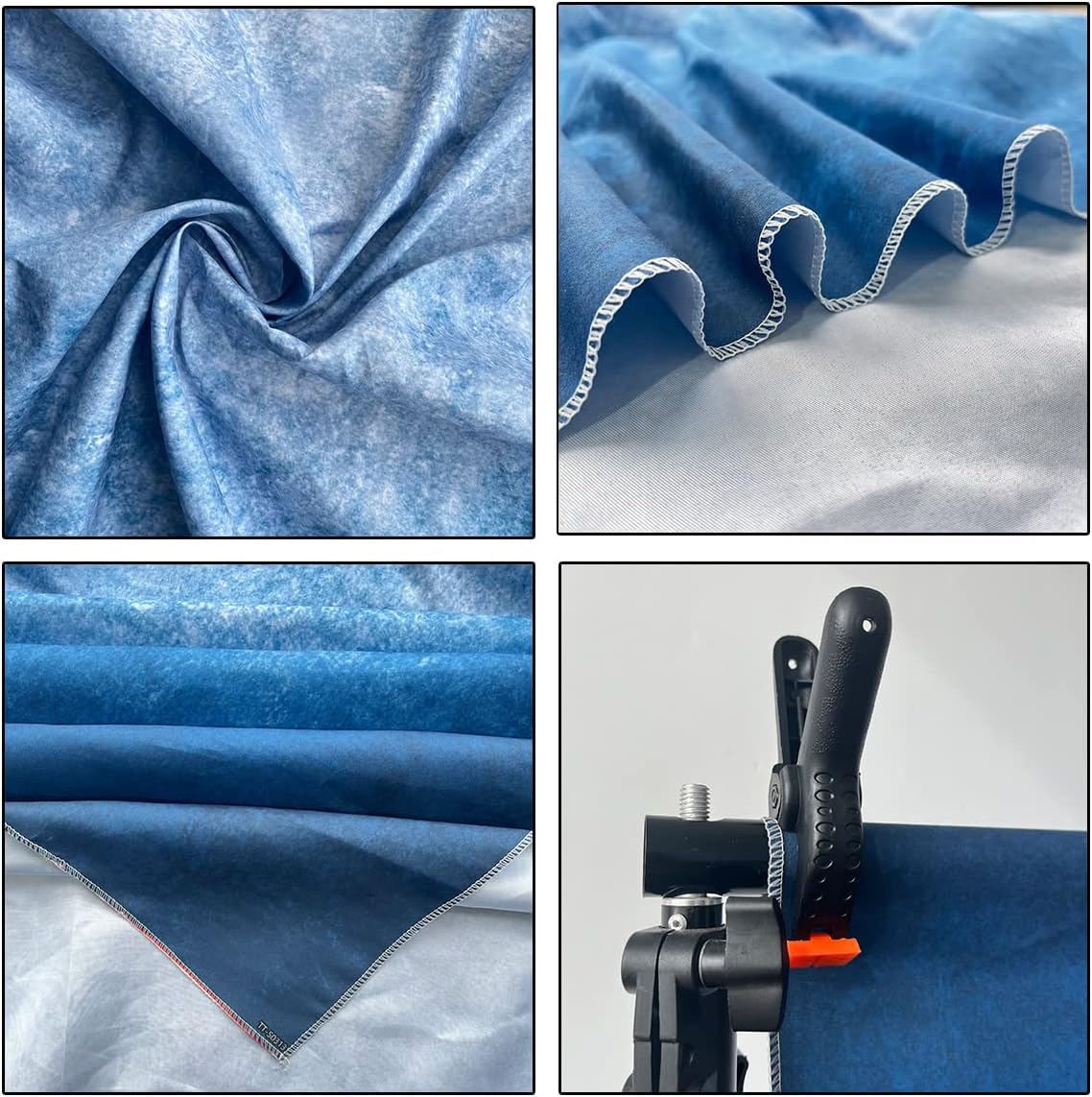 5x7ft Dark Blue Gradient Portrait Photo Backdrops Bright Center Abstract Photography Backdrop for Studio Photo Booth Prop Banner Decor Background