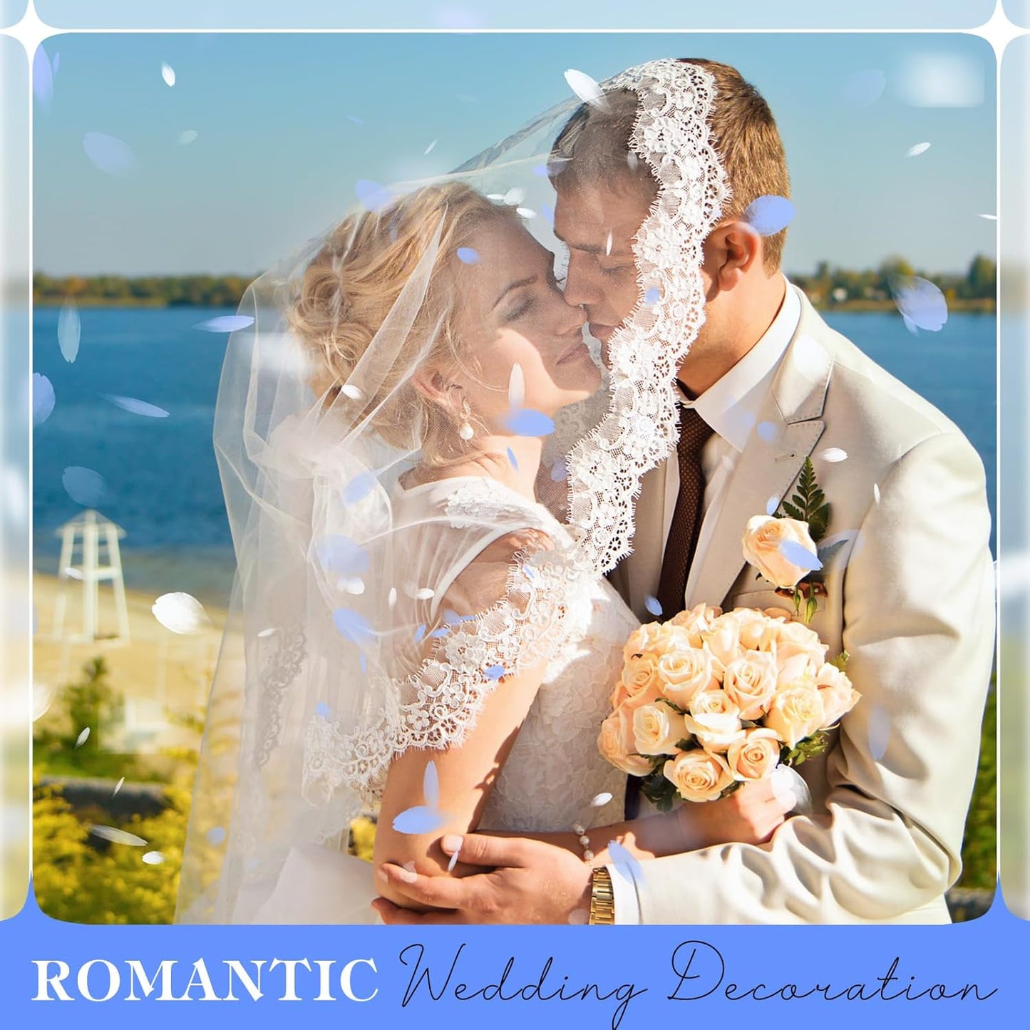 VAIPI 2500 PCS Hydrangea Petals 100% Natural Real Flower Petals for Wedding Aisle Flower Girl Scattering Flowers, Will You Marry Me, Valentines, Romantic Night, Proposal, Anniversary, Special Night