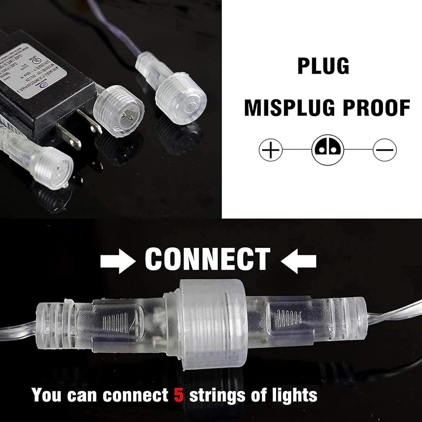 Dazzle Bright Red and Green Christmas Lights, 288 LED 11.8 Inch Meteor Shower Rain Lights with 8 Tubes, Waterproof Plug in Falling Rain Light Christmas Decorations for Xmas Bushes Tree Yard Party