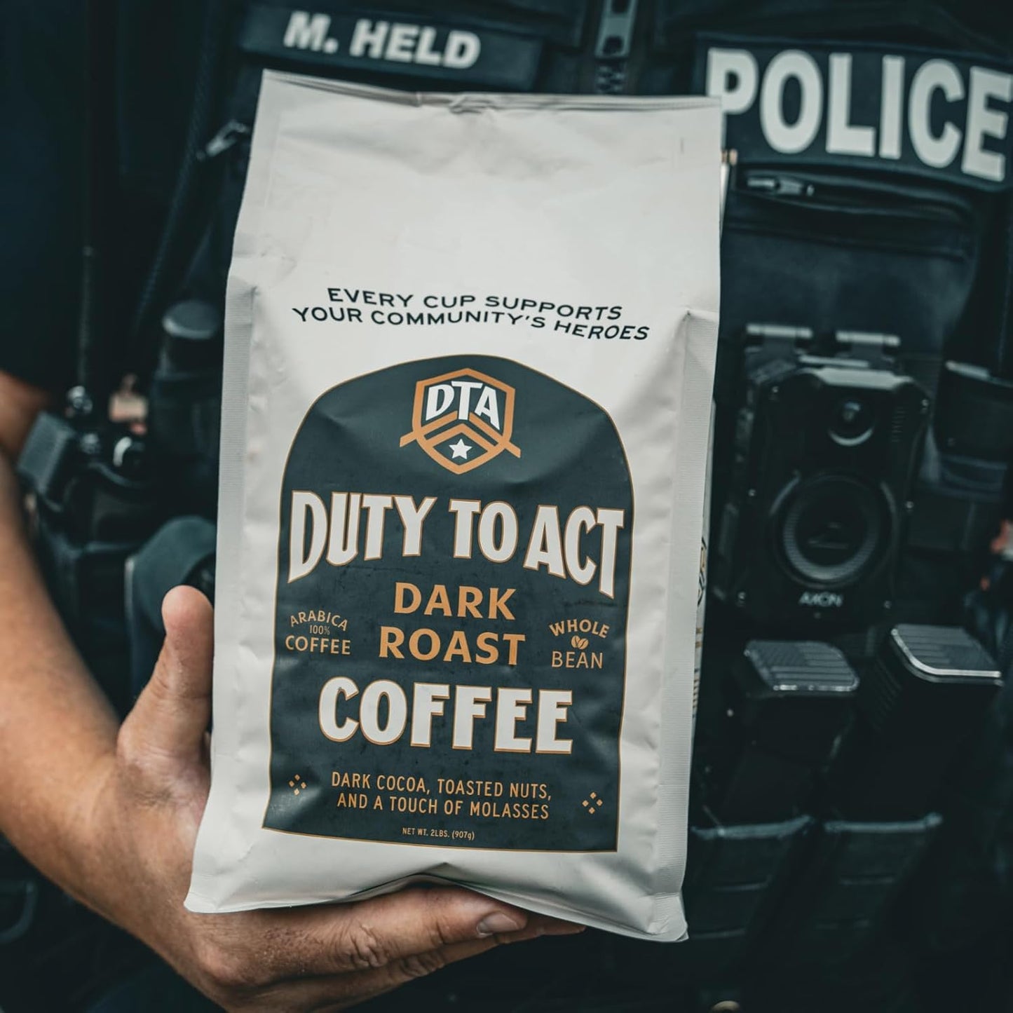 Duty to Act Dark Roast Whole Coffee Beans, 2 lbs (Pack of 2)