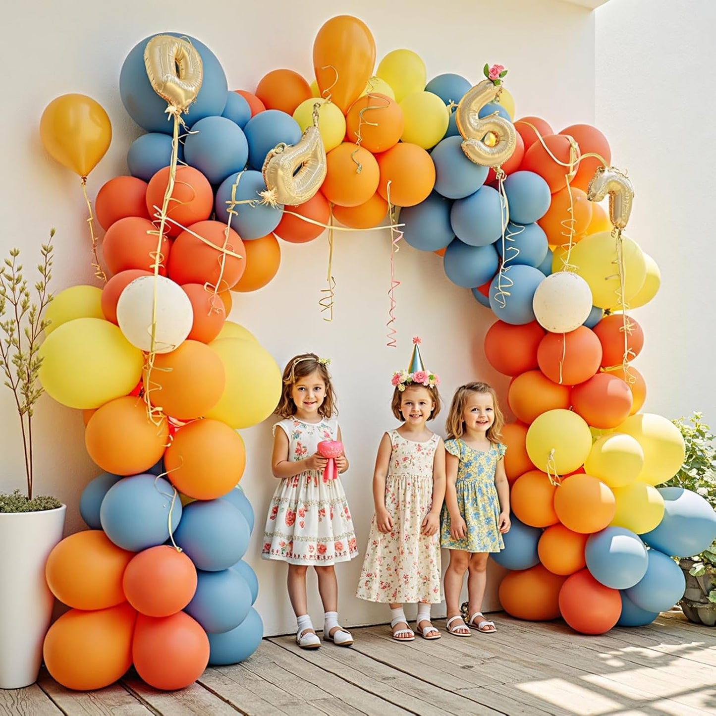 Here Comes the Sun Balloon Garland Arch Kit,412pcs Different Sizes 18 12 10 5 Inch Here Comes the Son Balloon Arch Garland Kit for Boho Retro Here Comes the Son Baby Shower Decor