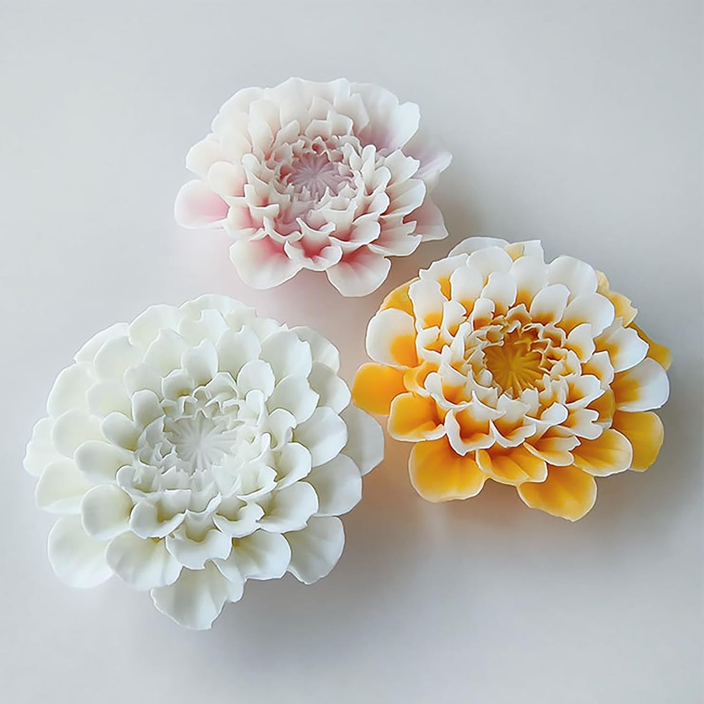 Silicone Dahlia Flower Mold - Silicone Resin Casting Molds for Candle & Resin & Soap Craft Supplies
