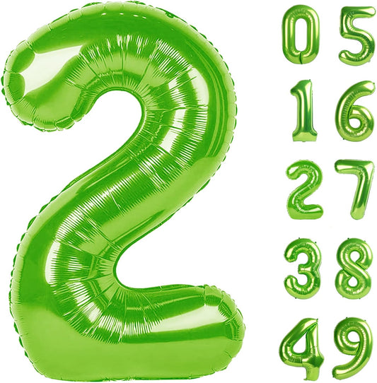 light green number balloon 2026