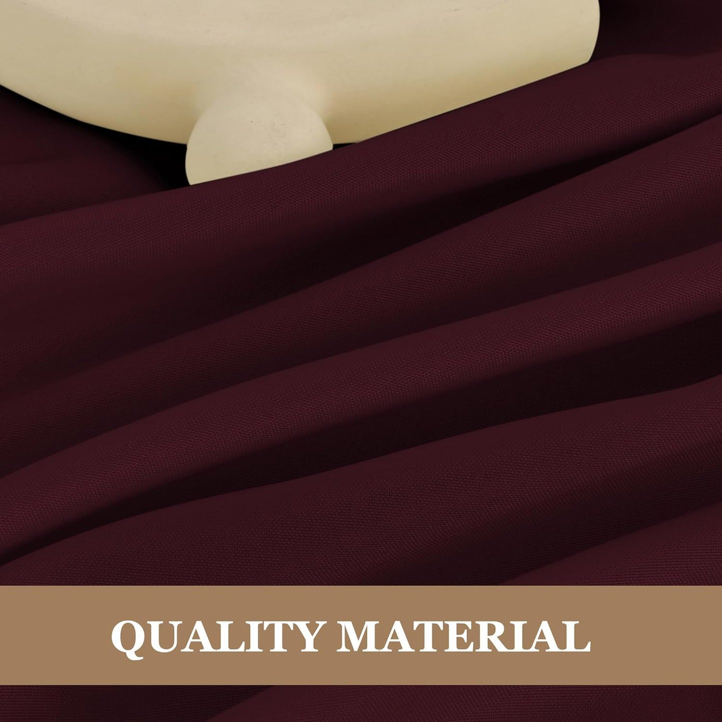 Fitable Burgundy Rectangle Tablecloths for 6 Foot Tables, 6 Pack - 70 x 108 Inches - Stain Resistant and Washable Table Clothes, Polyester Fabric Table Covers for Wedding, Party, Banquet, Buffect