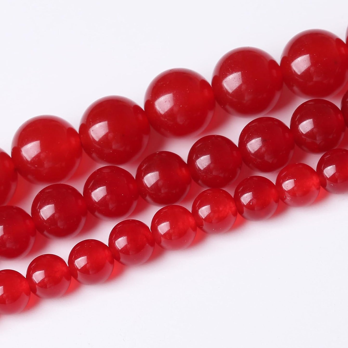 Carnelian Stone Beads Gemstone Round Crystal Energy Jade Beads Stone Beads for Jewelry Making DIY Bracelet Necklace Jewelry Making 1 Strand 15.5inch 31PCS 12MM