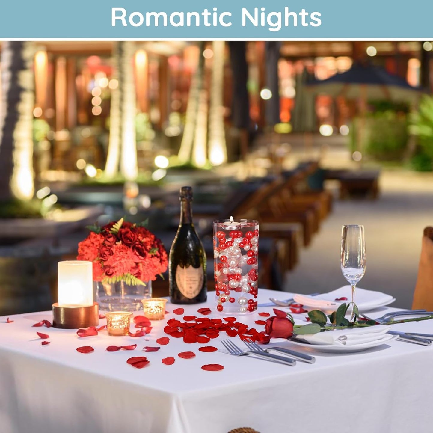 Suream 600 Pcs Flower Petals for Wedding, Red Beautiful Realistic Rose Pedals for Wedding Centerpiece Table Decorations, Flower Girl Basket, Romantic Night, Aisle Decorations for Wedding Ceremony