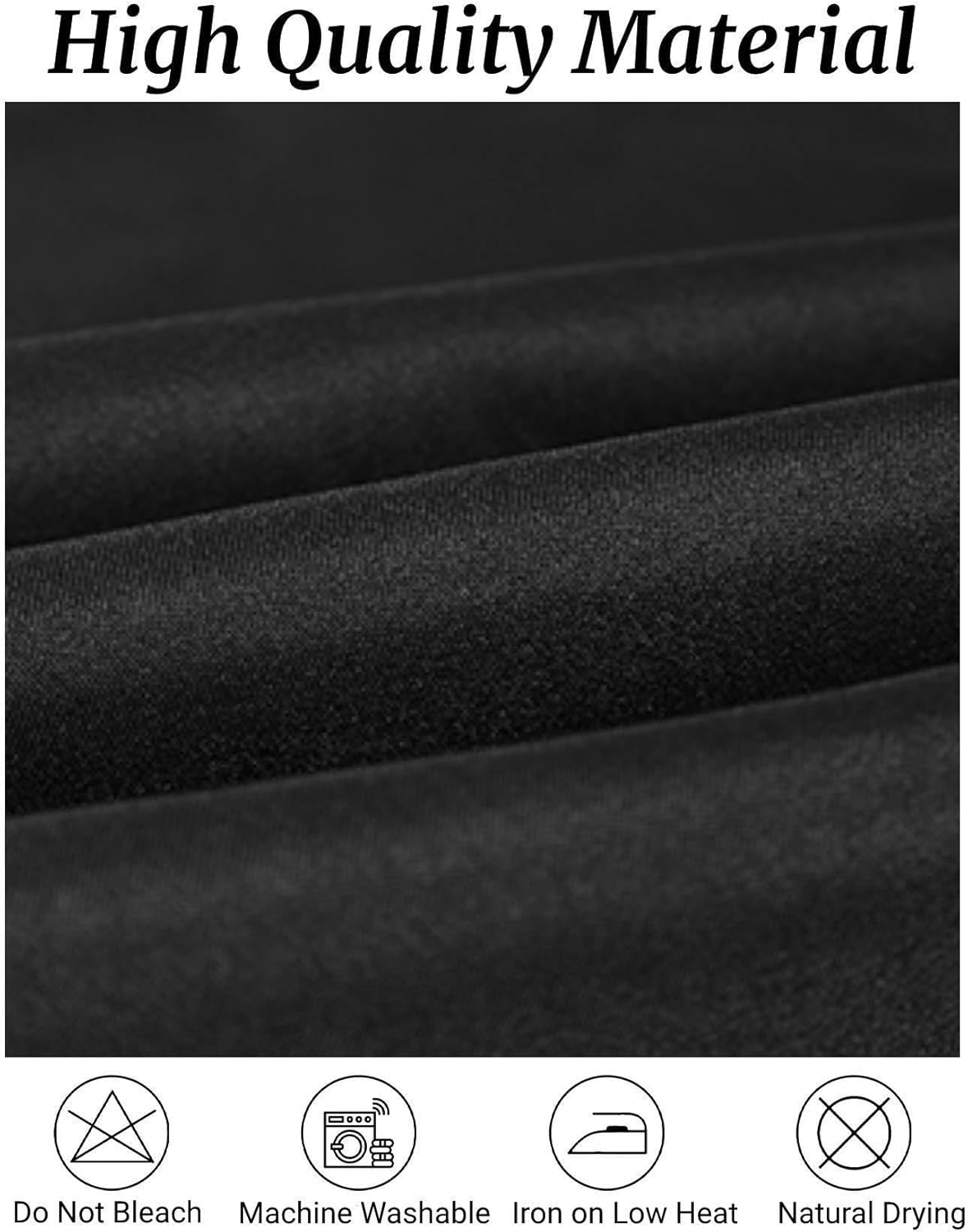 Fokitut 6 Pack Round Tablecloth, 90 Inch, Stain Resistant and Wrinkle Polyester Table Cloth, Fabric Table Cover for Kitchen Dining, Wedding, Party, Holiday Dinner-Black