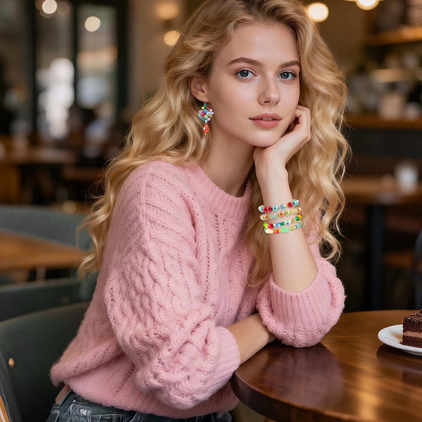 Half Pound Assorted Glass Beads for Jewelry Making, 2-16mm Colorful Crystal Beads for Bracelets, Crafts, DIY Art, Bulk Jewelry Making Supplies