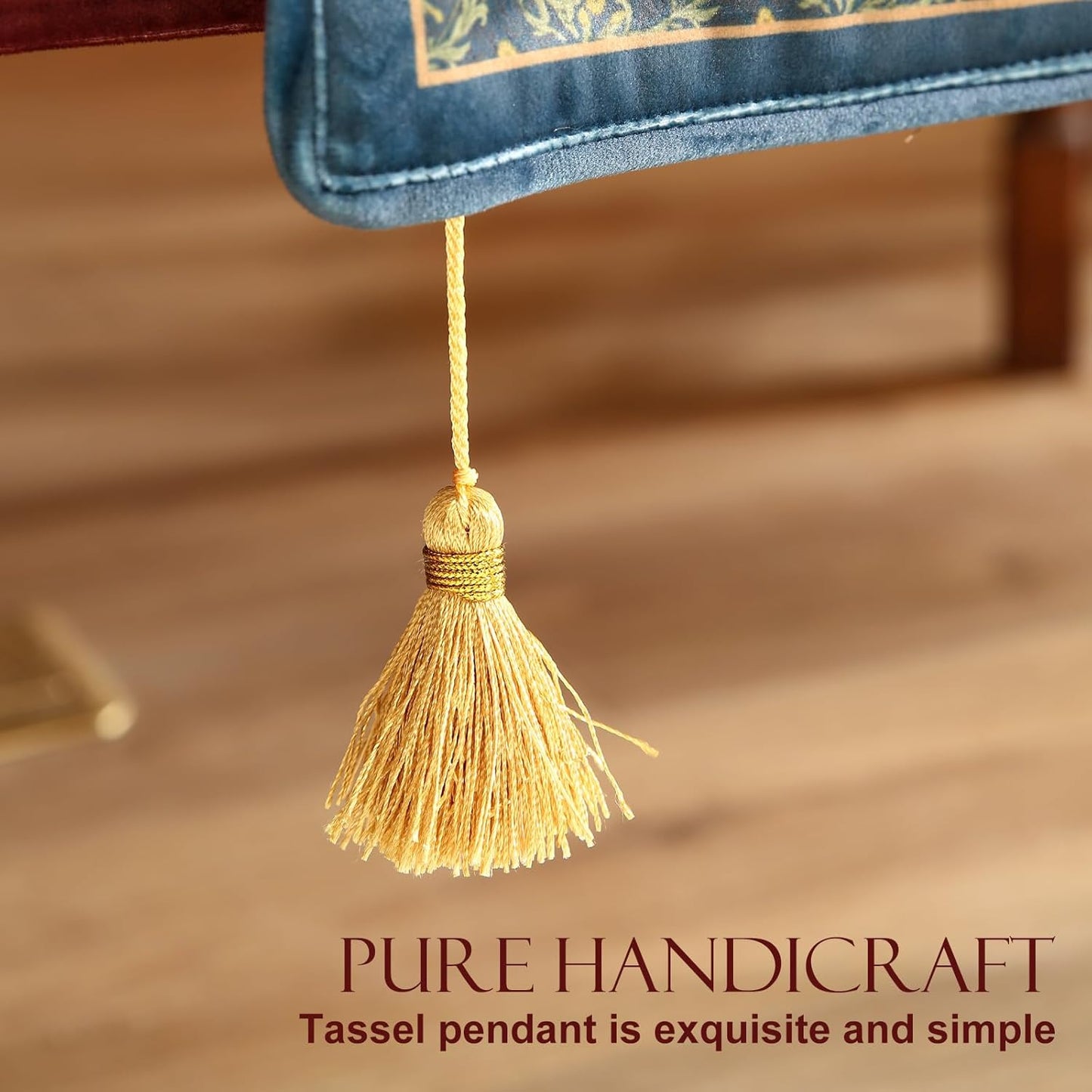 patdrea Designer Casual Wild Floral Velvet Table Runner 71 Inch Long, Dark Blue Occult Bouquets Pattern Table Mat, Decoration for Kitchen Dining Coffee Table Cabinet Banquet Thanksgiving,12"*71"