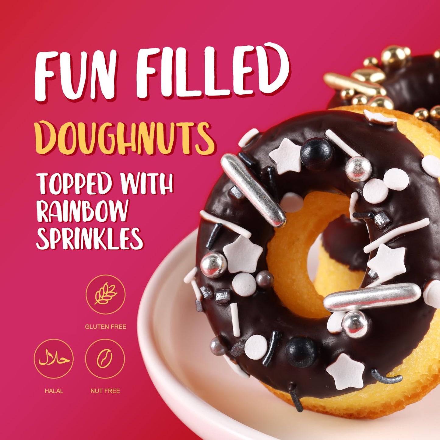 Sprinkles For Cake Decorating, Cupcake, Cookies, Ice Cream Topper, 7 Ounces Gold And Silver Cake Sprinkles Baking, Perfect For Birthdays, New Year’S Eve, Graduations (Sparkling)