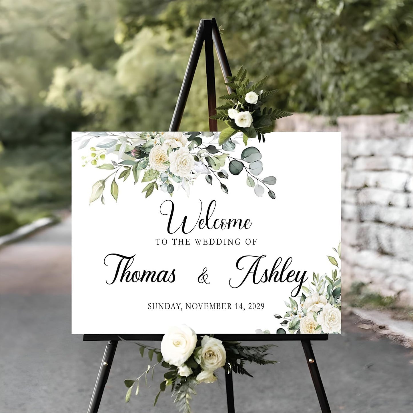 Personalized Wedding Welcome Sign, Rustic Wedding Decorations For Ceremony, Wedding Memorial Sign, Wedding Entrance Sign, Welcome Sign For Wedding Entrance