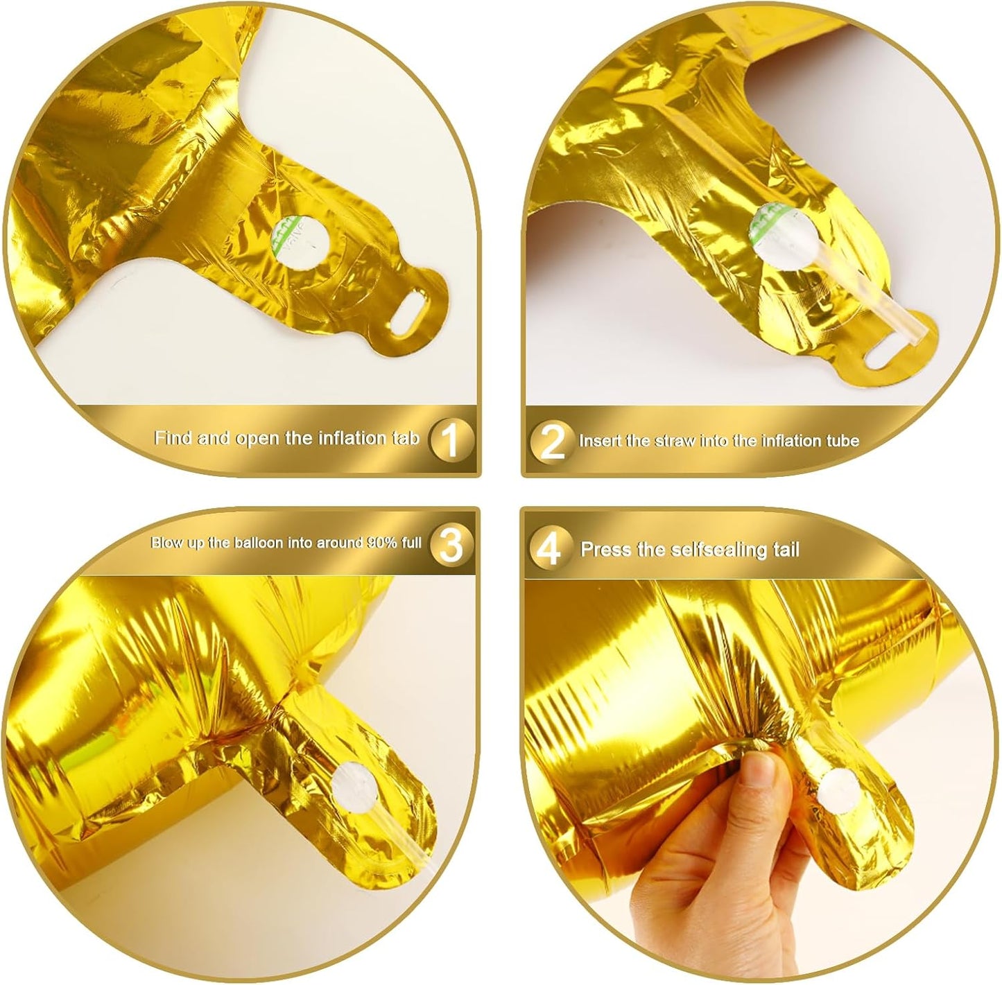40 Inch Big Gold Number 22 Balloon Birthday Decoration, Numbers 22 Helium Balloons 22 Celebration, Boy Girl Baby Anniversary Party Graduations Supplies Decorations