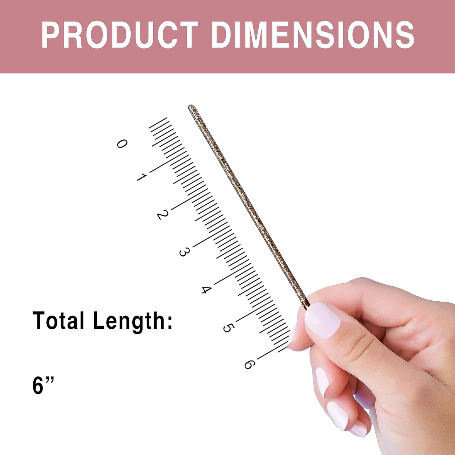 Coffee and Cocktail Stirrers, Reusable Plastic Drink Stirrer Sticks, 100 Ball Head Swizzle Sticks, Use as a Cocktail Garnish or Cake Pop Stick, and Restaurant Supplies, 6 inch (Glitter Gold)