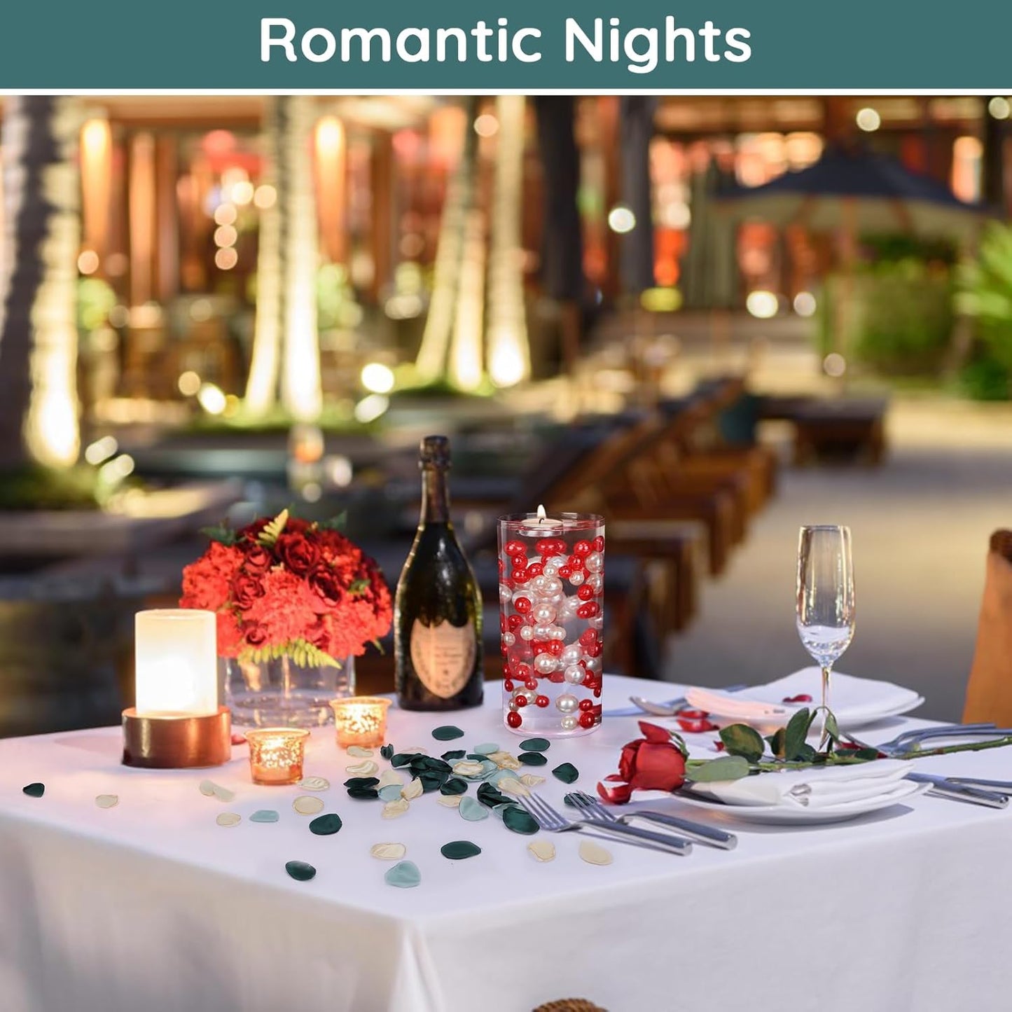 Suream 600PCS Silk Rose Petals, Mixed Color Artificial Flowers Petals, Artificial Rose Petals for Wedding Centerpiece Table Decorations, Fake Petals for Wedding Table Party Favors Decor