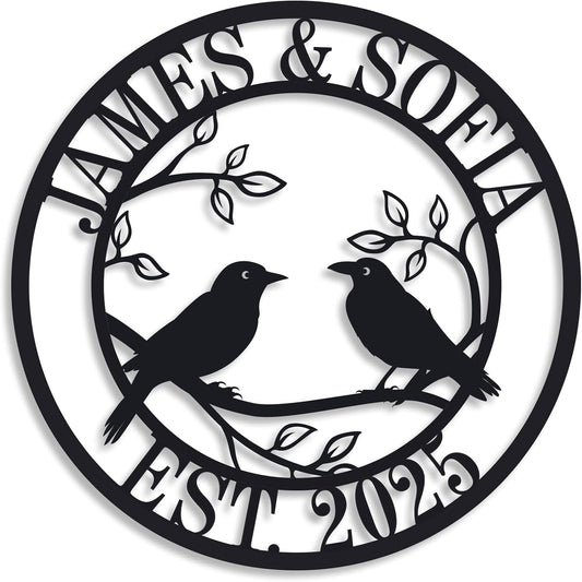 Personalized Anniversary Wedding Gifts for Couple | Wedding Gifts for Couples 2025 | Couples Gift for Her | Anniversary Wedding Date Sign