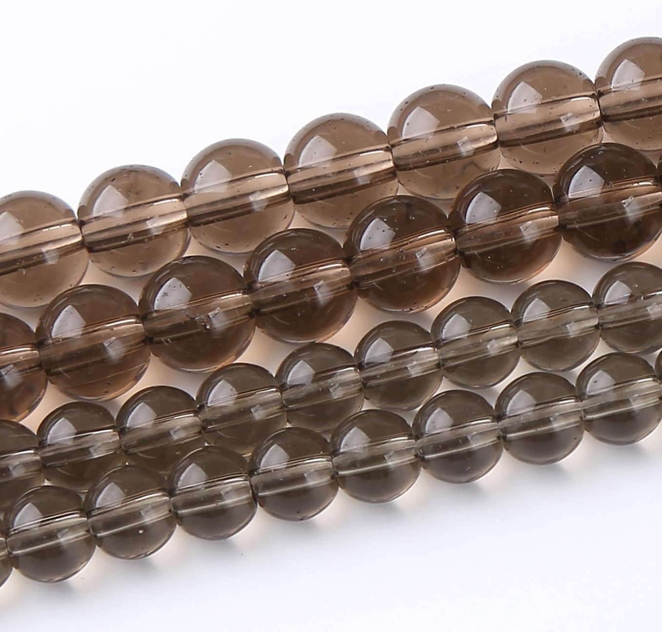 Tawny Glass Stone Beads Gemstone Round Crystal Energy Jade Beads Stone Beads for Jewelry Making DIY Bracelet Necklace Jewelry Making 1 Strand 15.5inch 32PCS 12MM