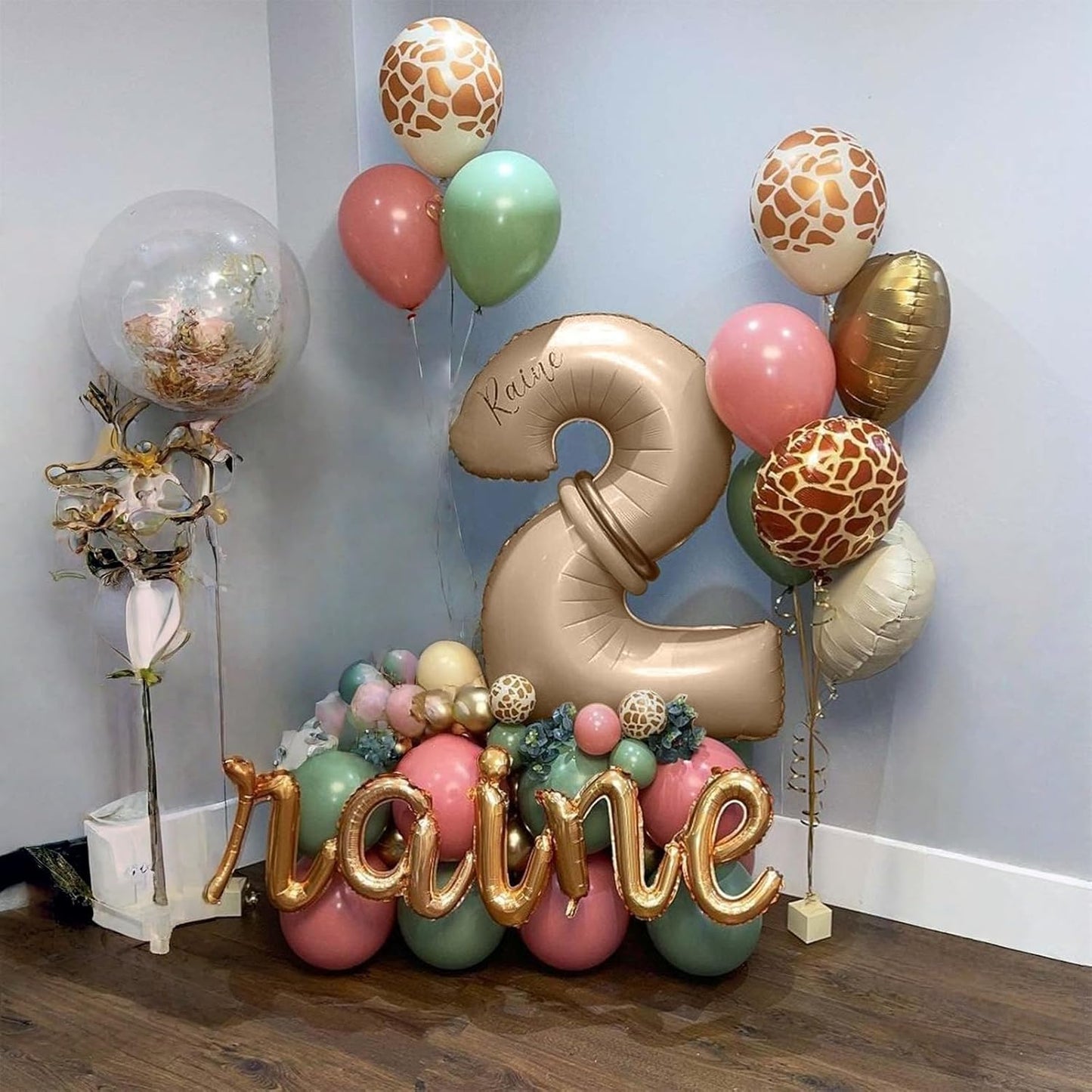 Nude 0 Balloons, 40 Inch Large Tan Foil Number Balloons Set 0-9, Self Inflating Digital 0 Helium Balloon for Boys Girls Men Women 10th 100th Age Birthday Anniversary Party Decorations Supplies