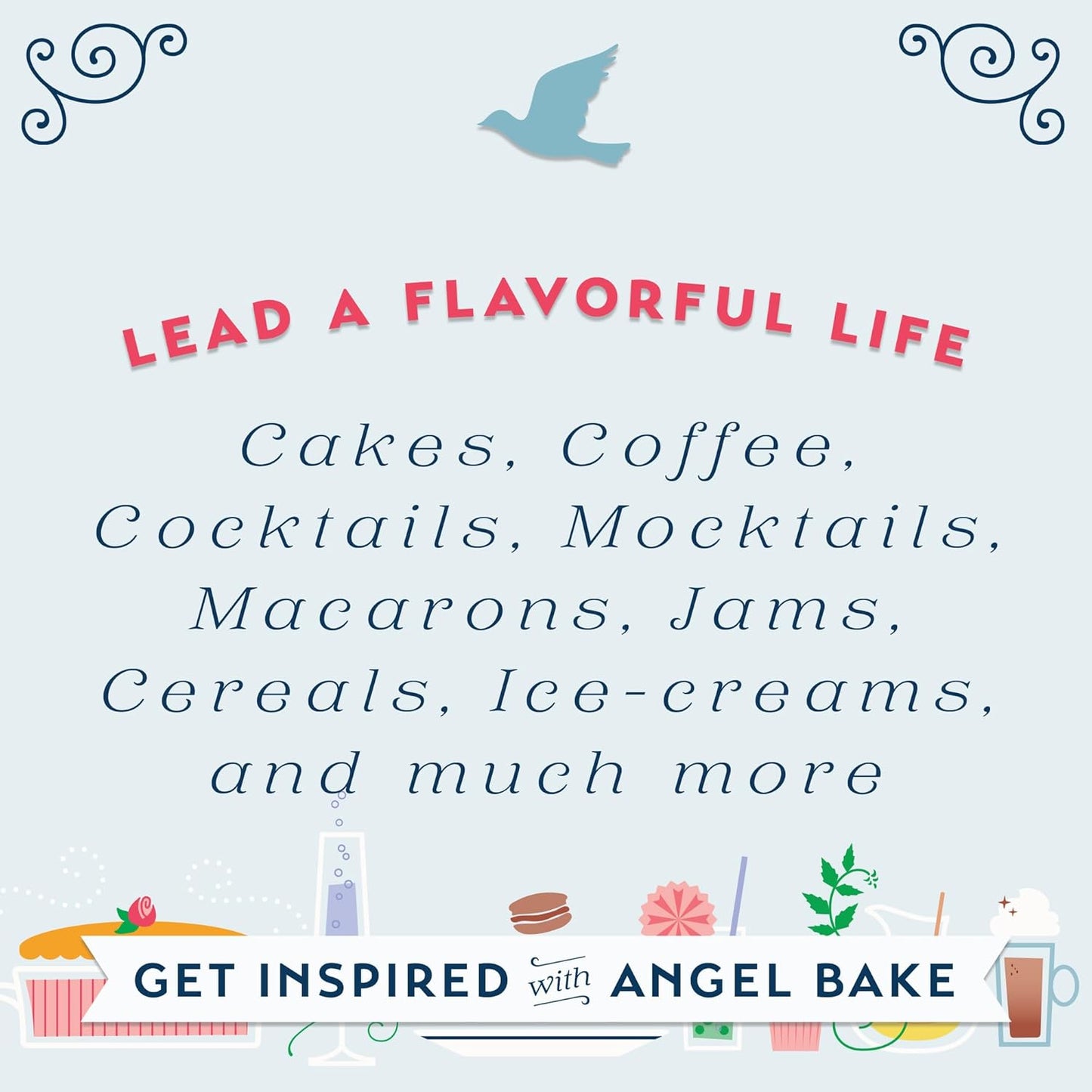 Pure Orange Blossom Extract for Baking and Mixology - Premium Natural Flavoring for Cooking, Desserts, & Beverages - Kosher, Keto Friendly, Vegan & Gluten-Free (2oz Extract with Latex-Free Dropper)