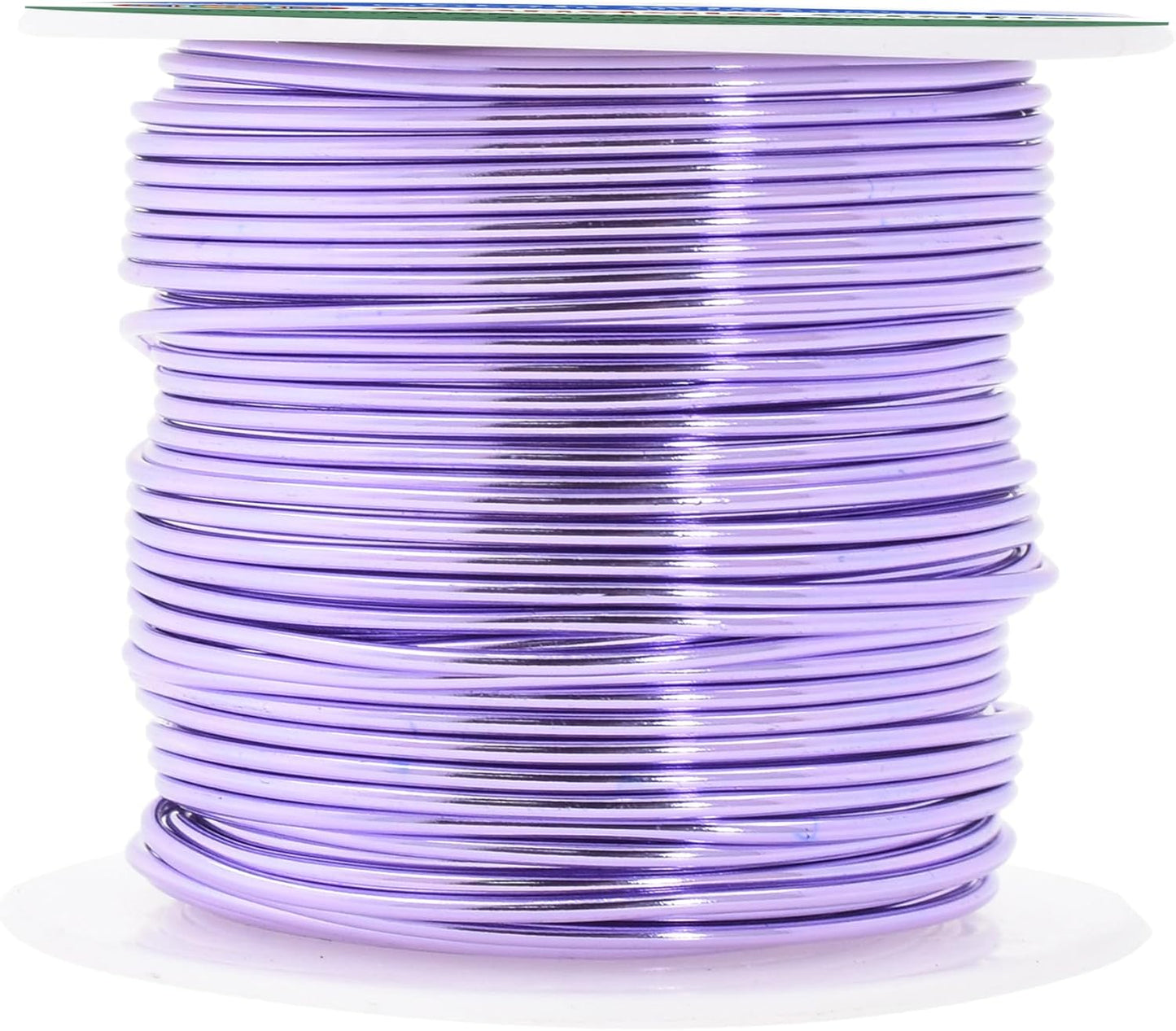 Mandala Crafts 16 Gauge Anodized Aluminum Craft Wire for Jewelry Making - 100 FT Colored Flexible Lavender Wire - Bendable for Bonsai Armature Crafting Sculpting