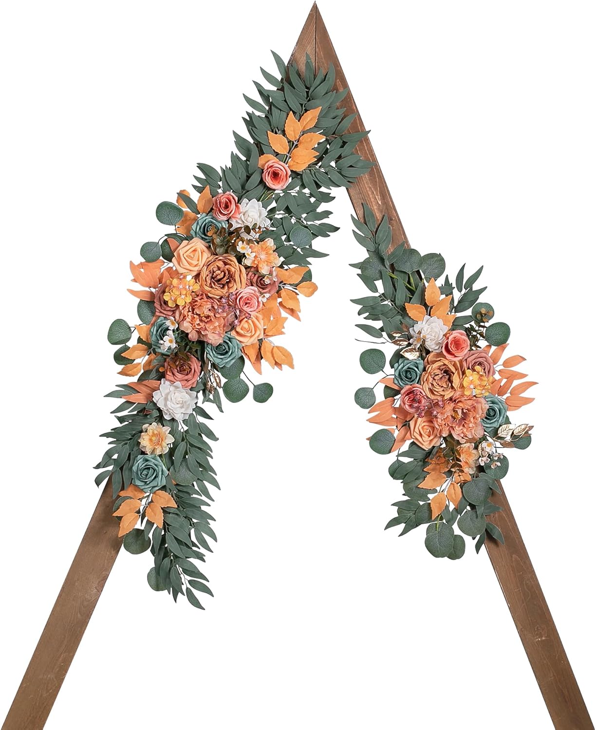 Wedding Arch Flowers, Artificial Flowers for Decoration, Large Flower Swag for Boho Styles Wedding Ceremony Floral Decor - Pack of 2