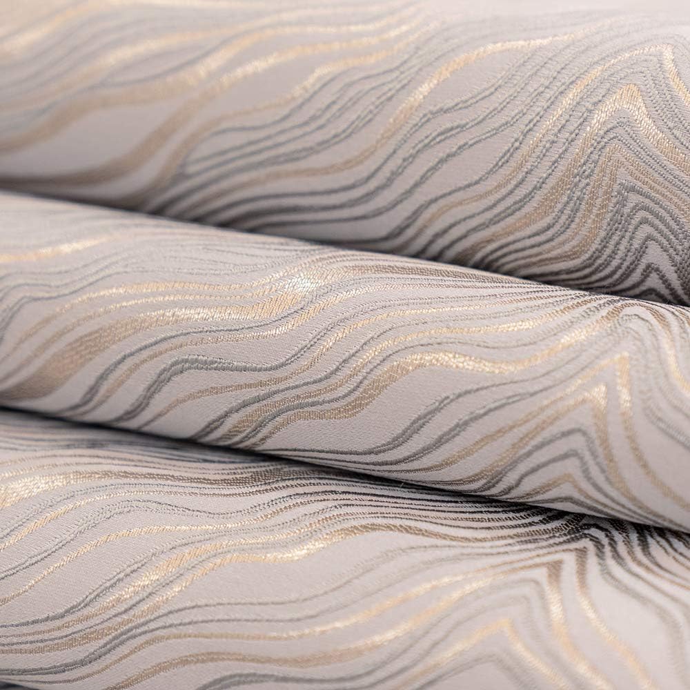 Avigers 12 x 90 Inch Decorative Luxury Abstract Striped Silver Gray Table Runners with Tassels for Home Living Room Bedroom Art Decor Wedding