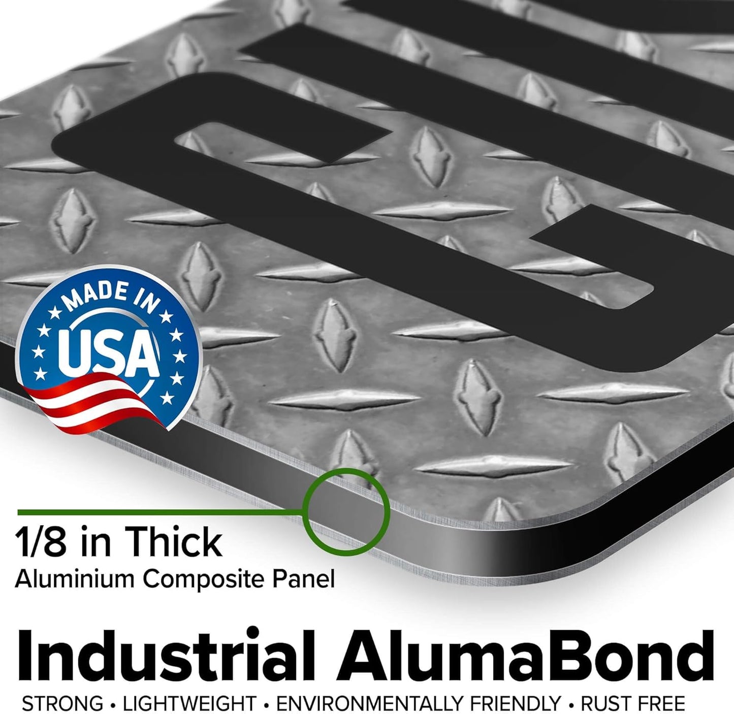 Custom Sign, Custom Street Sign, 11 Font Colors, 13 Font Styles, 4 Hole Options, 22 Sizes, 8x32 Inches, Rust Free DiBound, Fade Resistant, Made in USA by My Sign Center (Diamond Metal)