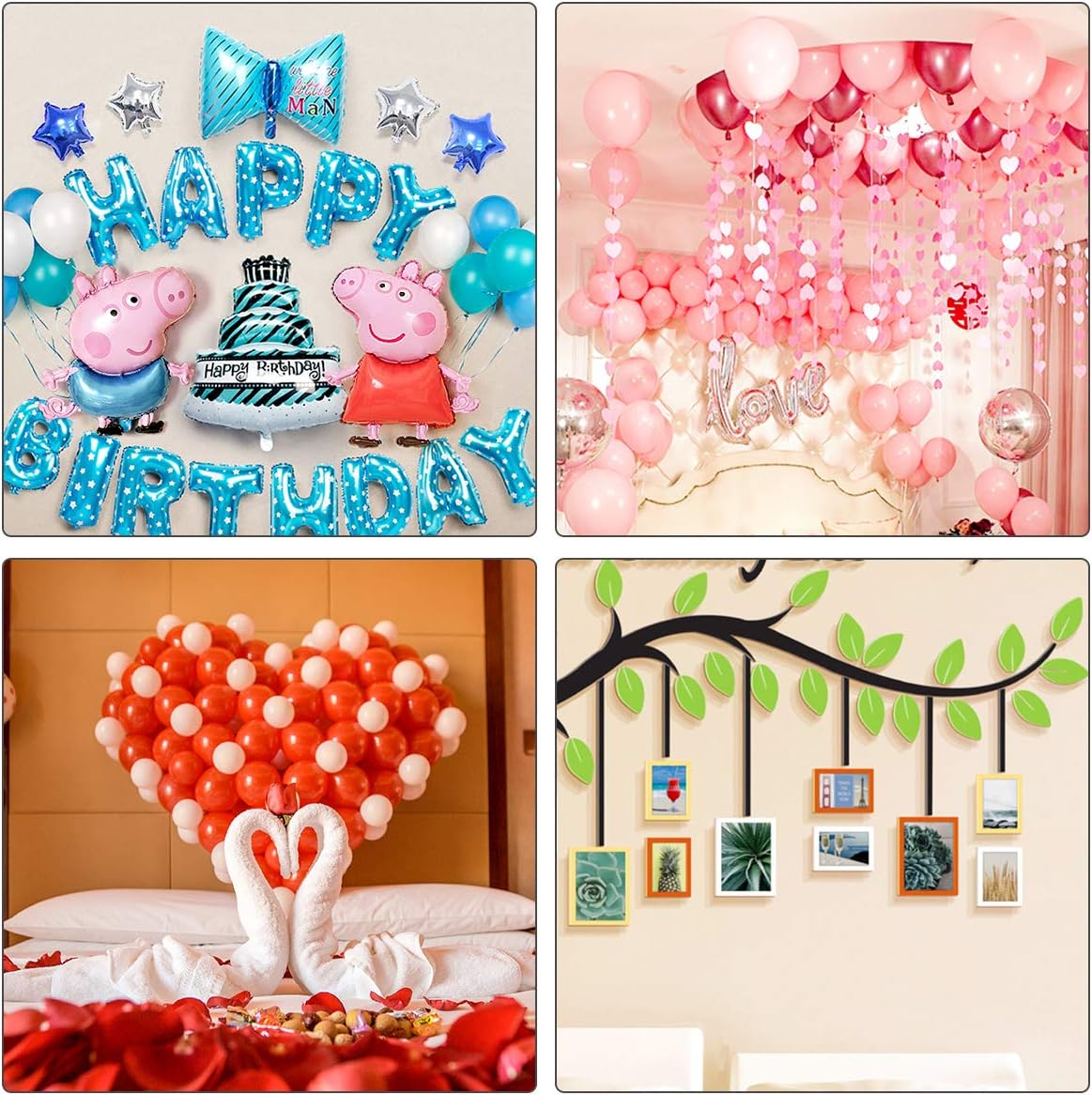 1000pcs Glue Point Clear Balloon Glue Removable Adhesive Dots Double Sided Dots of Glue Tape for Balloons Craft Glue Points Dots Sticky Dots or Wedding Decoration