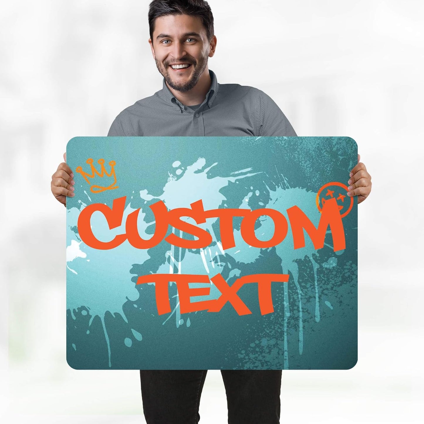 Custom Sign, Custom Street Sign, 11 Font Colors, 13 Font Styles, 4 Hole Options, 22 Sizes, 24x30 Inches, Rust Free DiBound, Fade Resistant, Made in USA by My Sign Center (Graffiti)