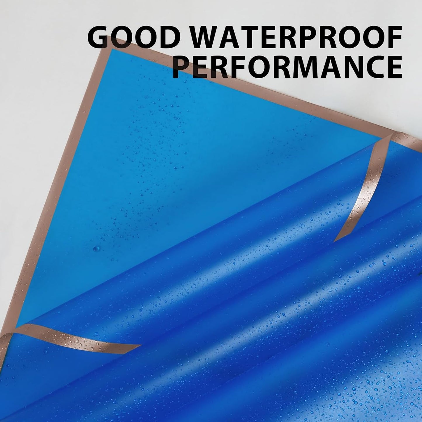 NESCCI 20 Sheet Flower Wrapping Paper - Waterproof Floral Bouquet Wrapping Paper, Florist Supplies Packaging Paper for Wedding Birthday Gift DIY (Royal blue)