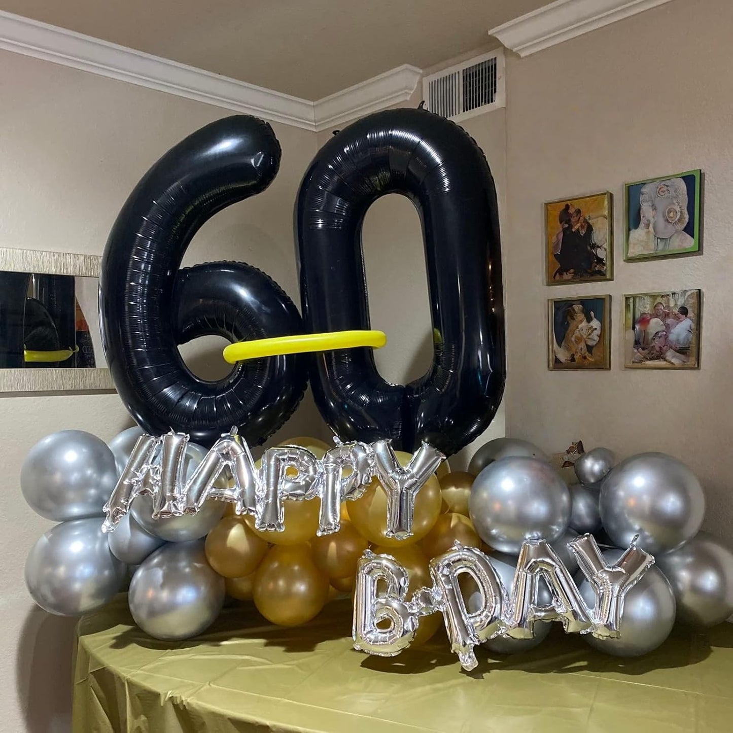40 Inch Black Foil Balloon Number 1, Giant Self Inflating Number Balloons 0-9 Digital Helium Balloons Set for Girls Boys 1st Birthday Anniversary New Year's Eve Baby Shower Party Decorations Supplies