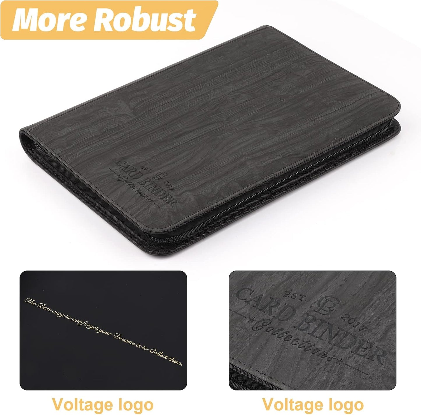 Trading Card Binder, Card Collection Binder Album Folder with 540 Side Loading Pockets, 9 Pocket Trading Card Album Folder for TGC,MTG, Baseball Cards, Yugioh.