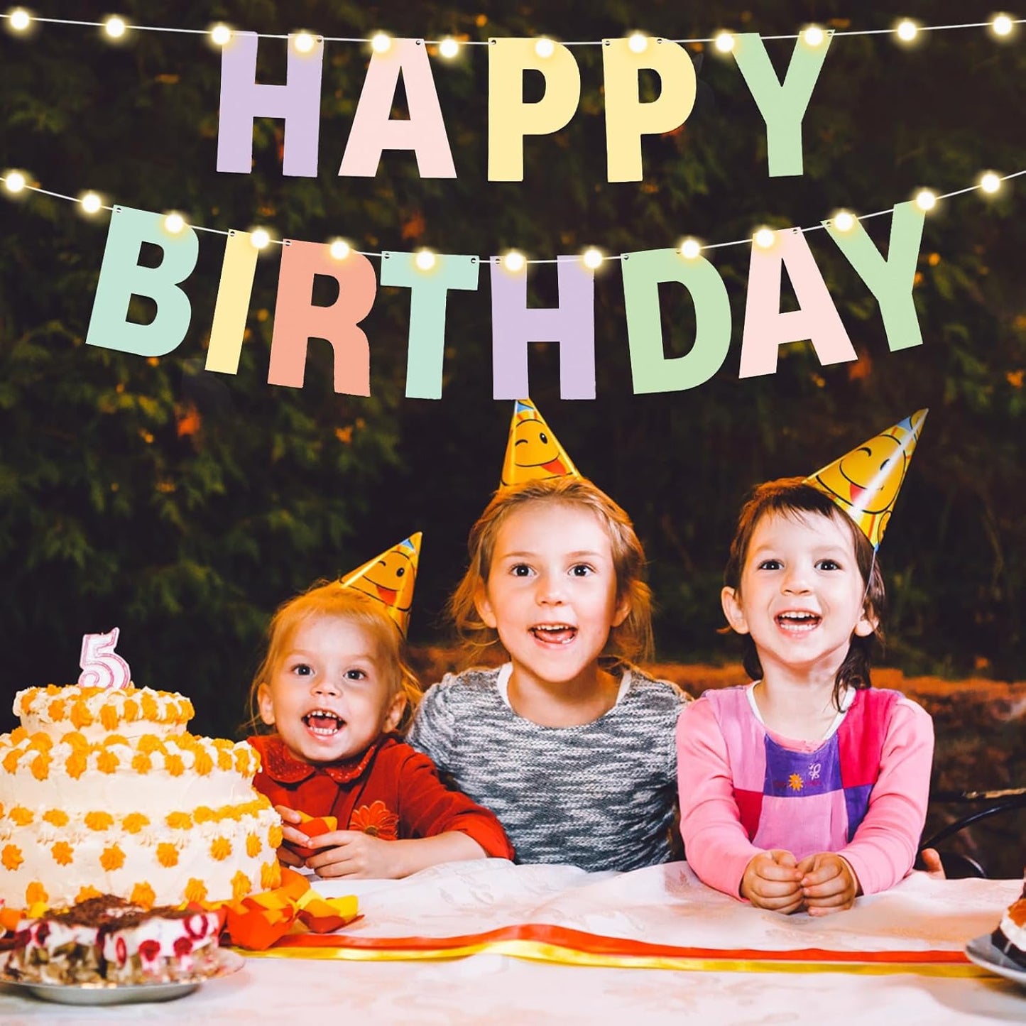 TaoBary 112 Pcs DIY Letter Custom Banner Glitter Customizable Banner Kit Including 107 Letters and Numbers 3 Rope for Valentine Birthday Party(Macaron Color)