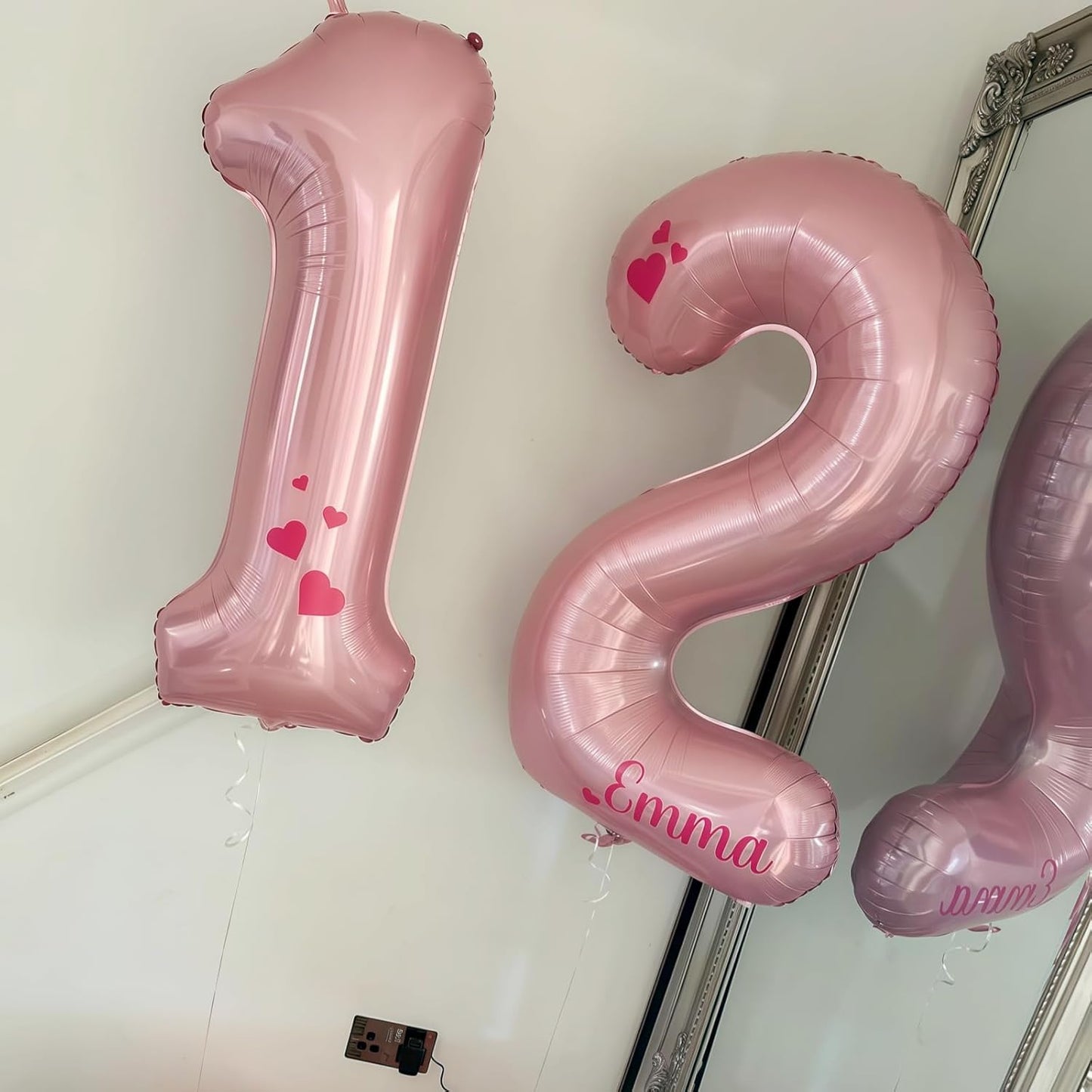 Pastel Pink 16th Birthday Balloons for Girls, 40 Inch Mylar Self Inflating 16 Balloon Number, Big Foil 1 & 6 Helium Number 16 Balloon for Women Birthday Party Decorations Anniversary Decor Supplies