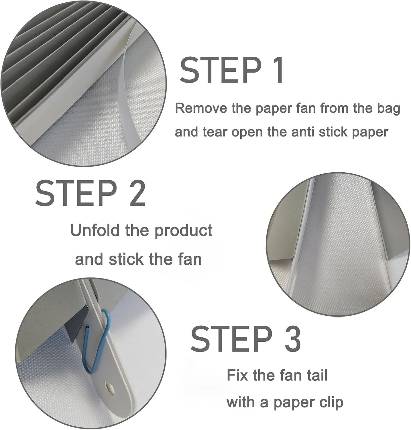 Gray Party Decorations,Wedding Decorations for Party Events Accessories,Anniversary Decorations,Birthday Decorations for Men,16in Hanging Paper Fans 30 Color DIY Set(Gray)