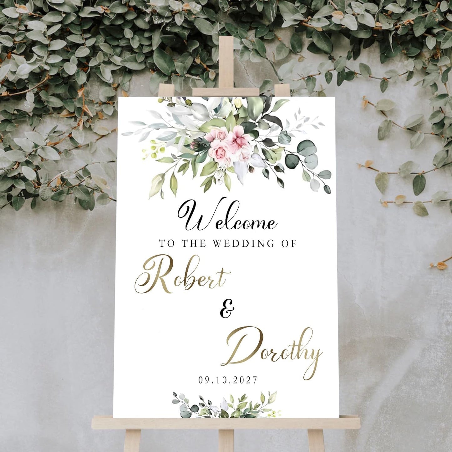 Welcome To Our Wedding Sign, Custom Wedding Welcome Sign, Engagement Party Welcome Sign, Favors Sign For Wedding, Rehearsal Dinner Sign, Wedding Yard Sign Decoration