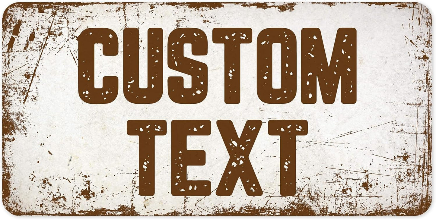 Custom Sign, Custom Street Sign, 11 Font Colors, 13 Font Styles, 4 Hole Options, 22 Sizes, 9x18 Inches, Rust Free DiBound, Fade Resistant, Made in USA by My Sign Center (Rustic)