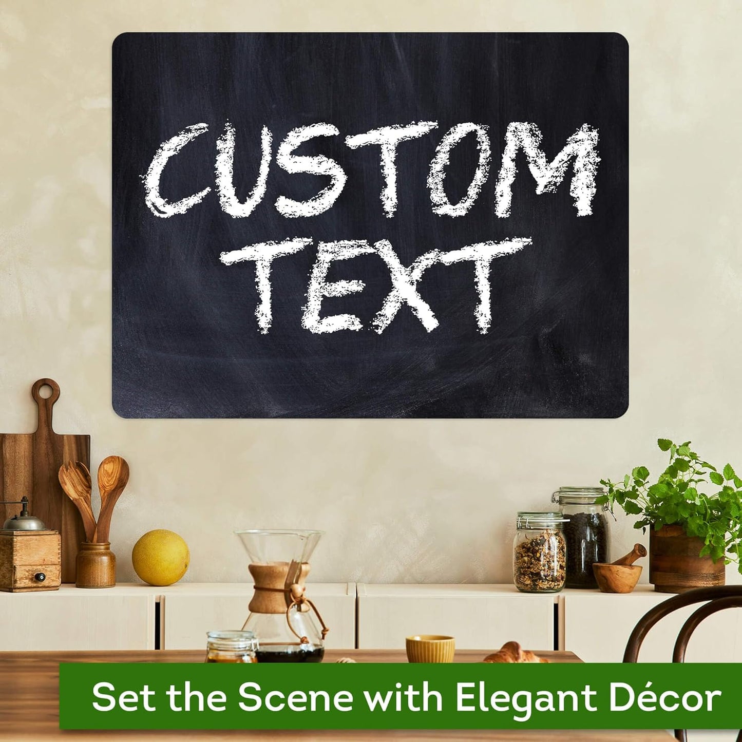 Custom Sign, Custom Street Sign, 11 Font Colors, 13 Font Styles, 4 Hole Options, 22 Sizes, 18x24 Inches, Rust Free DiBound, Fade Resistant, Made in USA by My Sign Center (Chalkboard Black)