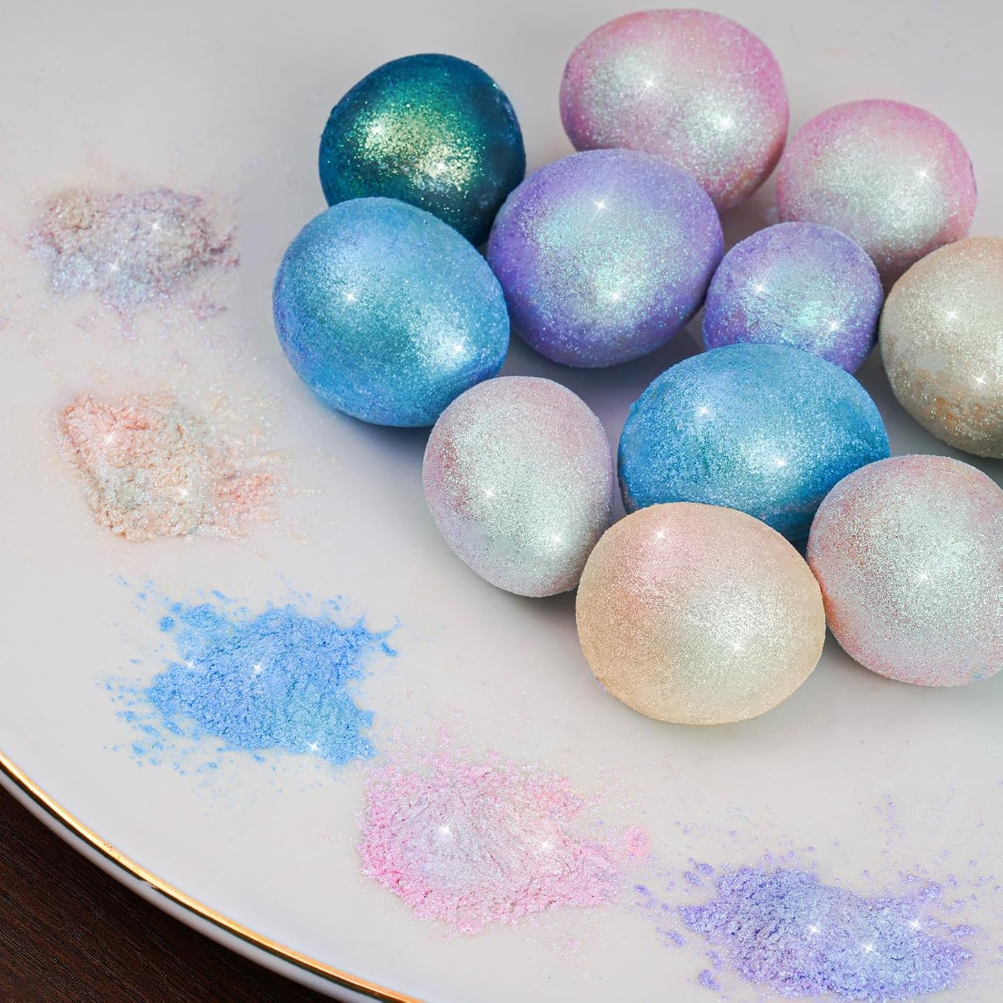 NiHome Edible Food-Grade Glimmer Powder Glitter Luster Dust Metallic Food Decorating Sprinkle Glimmery Dust for Drink Wine Beverage Cake Dessert Bakery Restaurant Vegan (0.18oz/5g, Iridescent Purple)